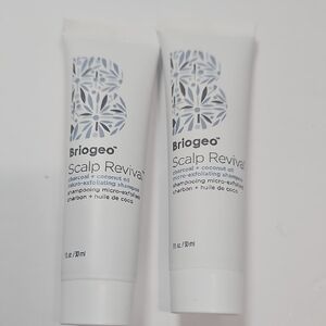 Briogeo Scalp Revival Charcoal + Coconut Oil Shampoo - NEW Sealed 1 Oz X‎ 2 Qty